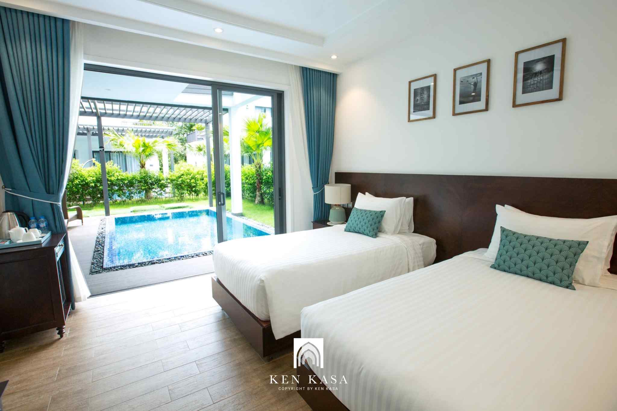 Kh&ocirc;ng gian ph&ograve;ng ngủ của ph&ograve;ng Deluxe Garden View